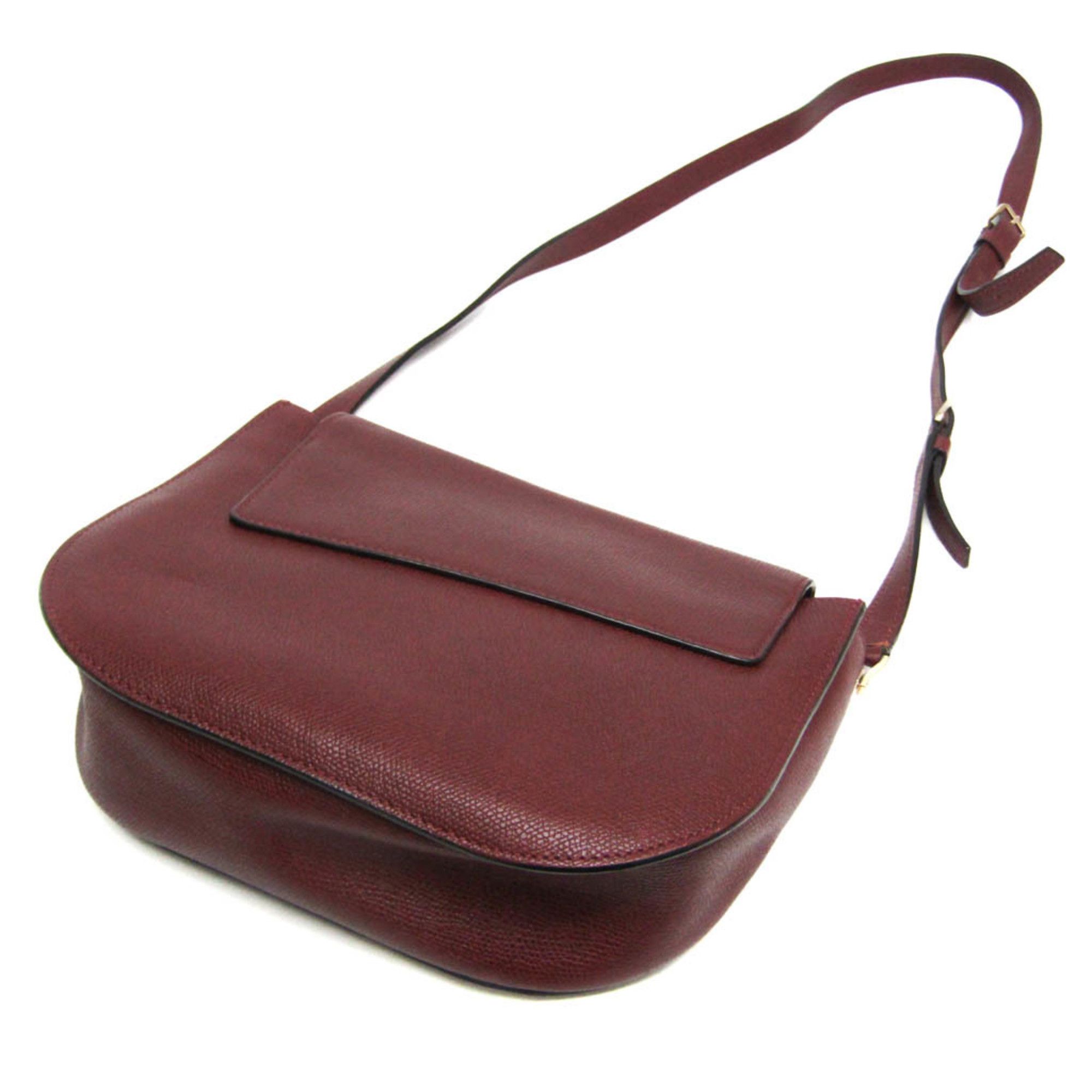 Valextra Valextra Crossbody Women's Leather Shoulder Bag Bordeaux Size ONE SIZE - 2 Thumbnail