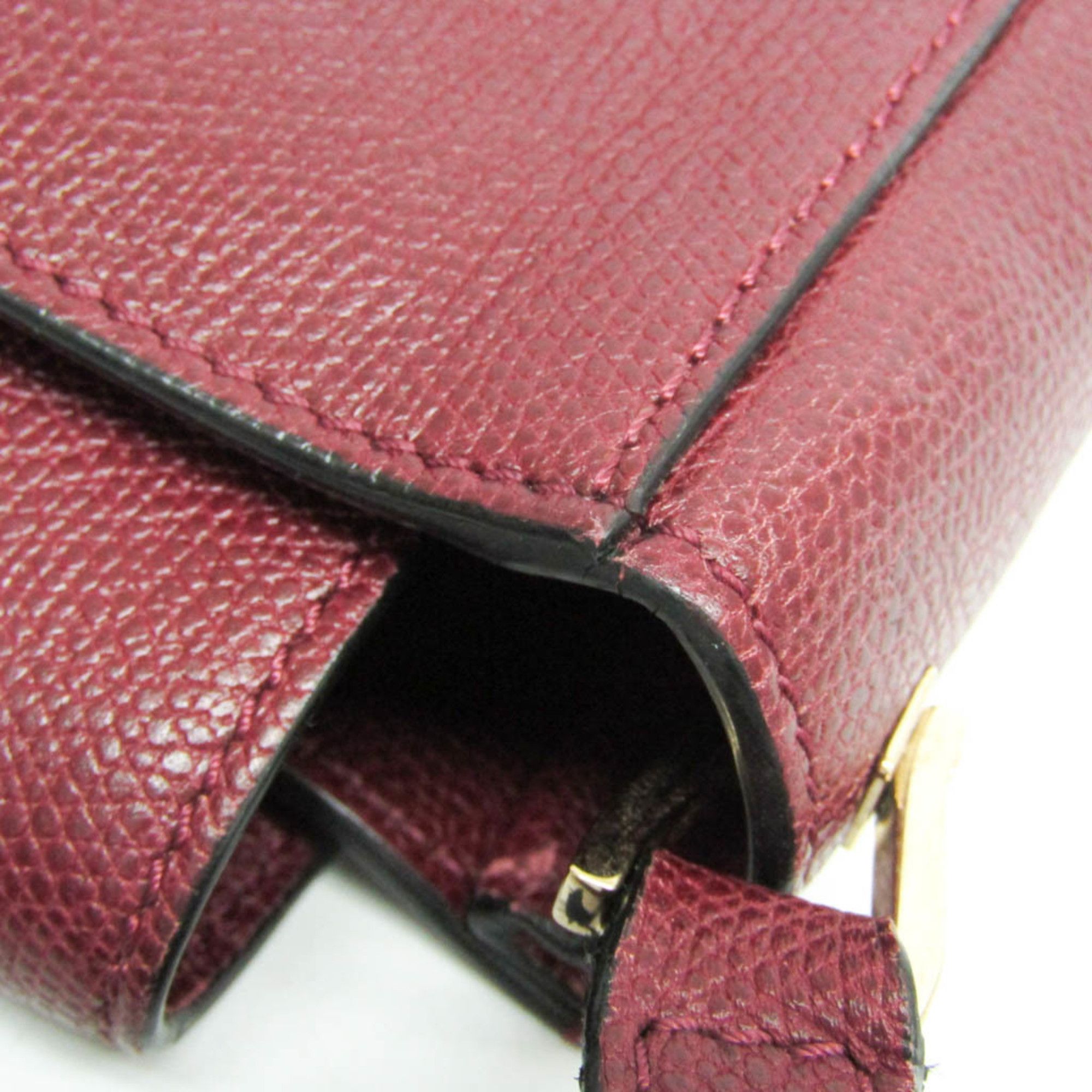 Valextra Valextra Crossbody Women's Leather Shoulder Bag Bordeaux Size ONE SIZE - 8 Thumbnail