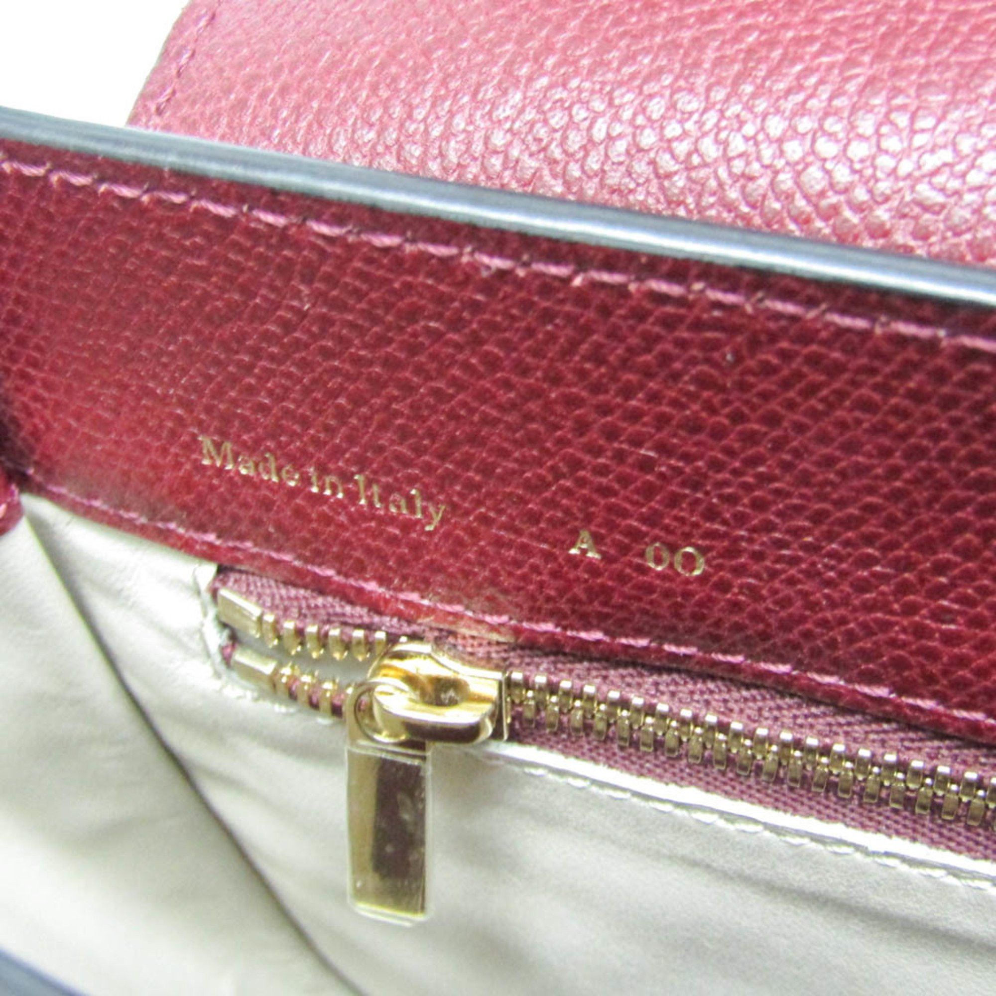 Valextra Valextra Crossbody Women's Leather Shoulder Bag Bordeaux Size ONE SIZE - 16 Thumbnail