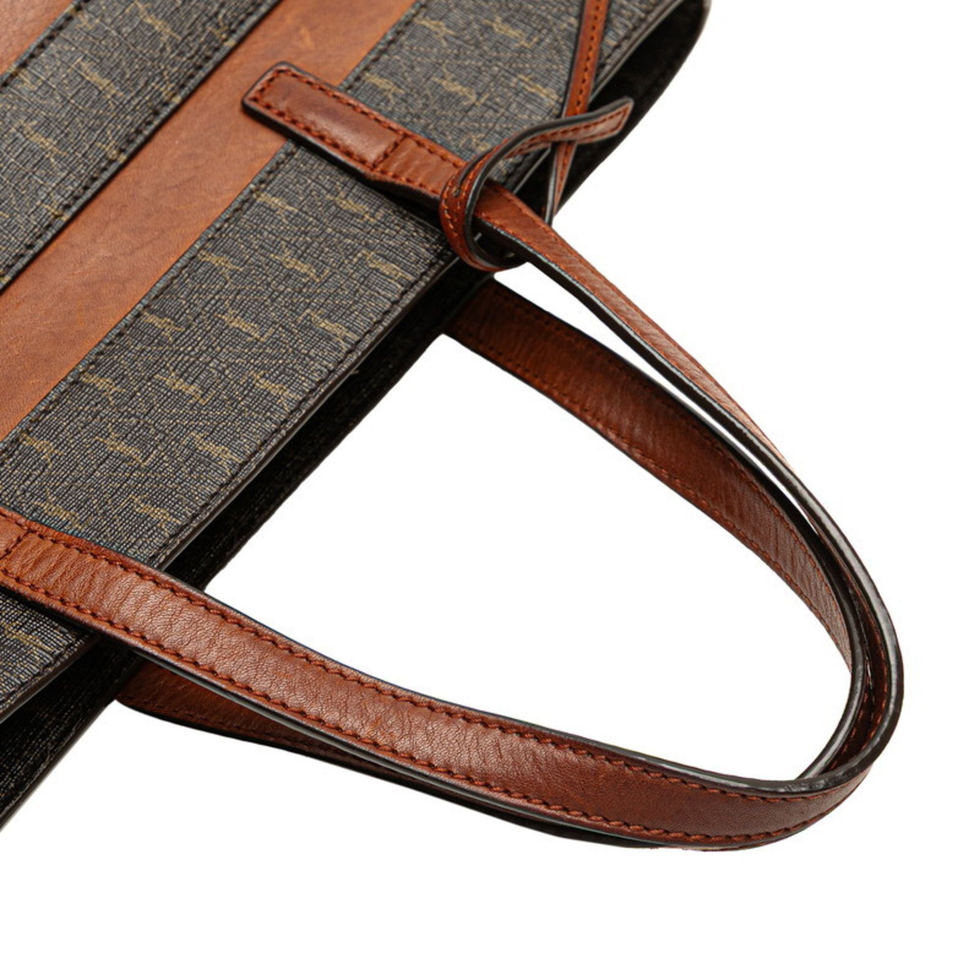 Saint Laurent Paris Saint Laurent Le Monogram Toy Shopping Tote/Shoulder Bag, 2-Way, 600307, Brown Leather, Women's, SAINT LAURENT Size ONE SIZE - 5 Thumbnail