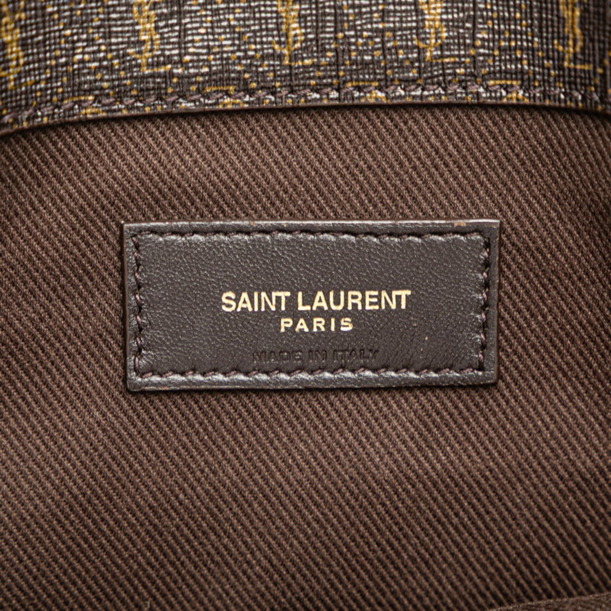 Saint Laurent Paris Saint Laurent Le Monogram Toy Shopping Tote/Shoulder Bag, 2-Way, 600307, Brown Leather, Women's, SAINT LAURENT Size ONE SIZE - 7 Thumbnail