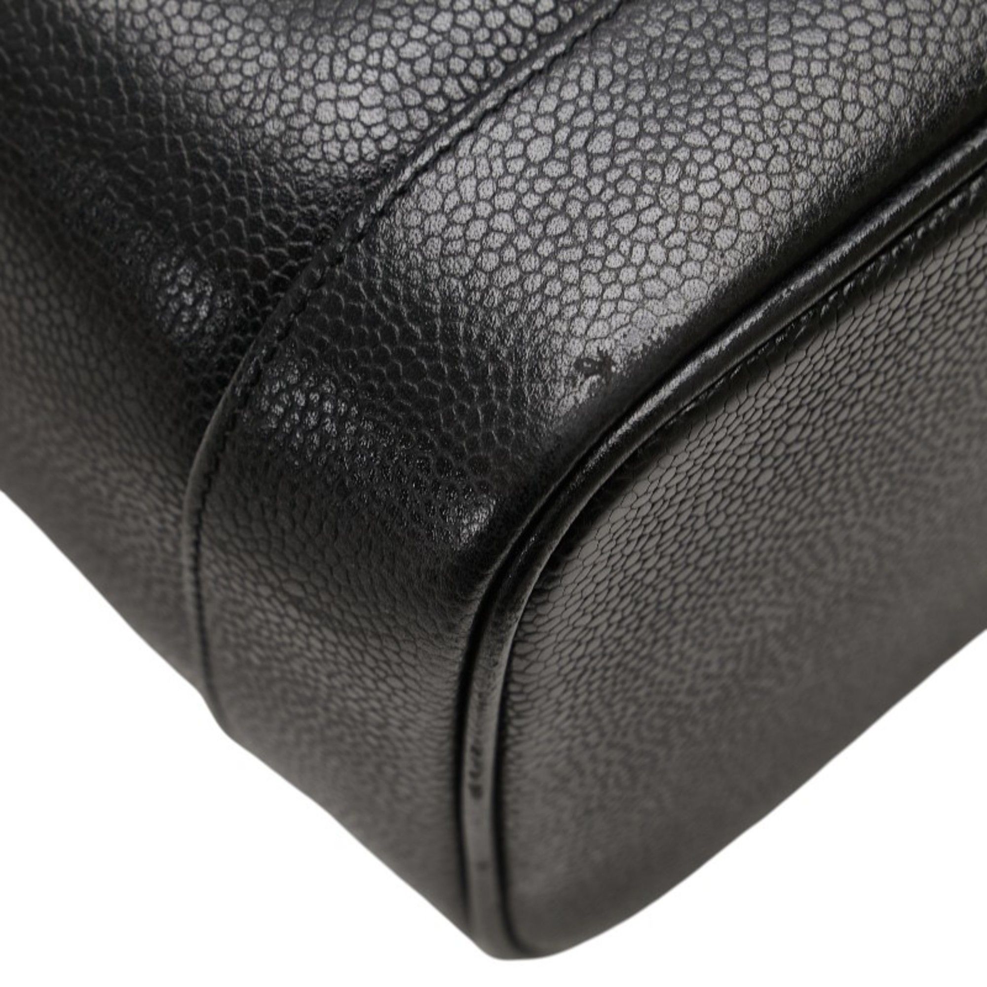 Chanel Chanel Coco Mark Vanity Bag, Makeup Pouch, Black Caviar Skin, Women's, CHANEL Size ONE SIZE - 4 Thumbnail