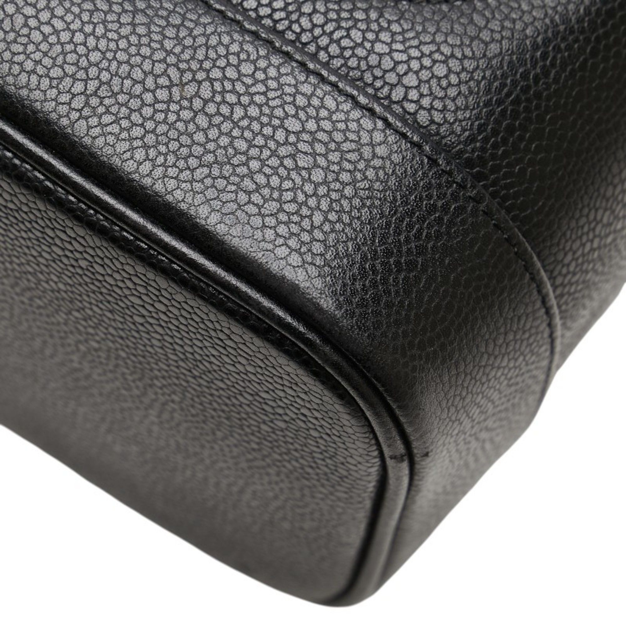 Chanel Chanel Coco Mark Vanity Bag, Makeup Pouch, Black Caviar Skin, Women's, CHANEL Size ONE SIZE - 5 Thumbnail