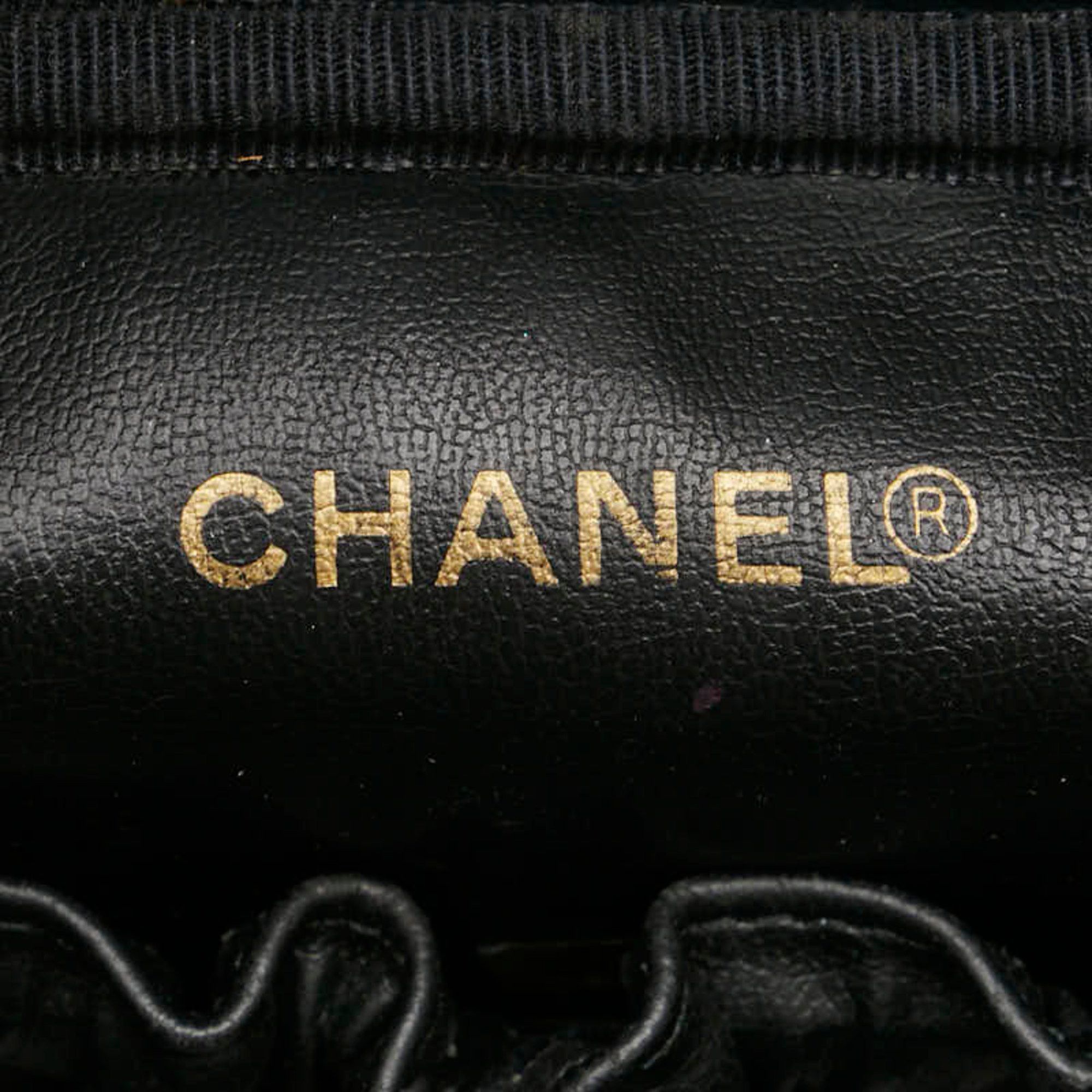 Chanel Chanel Coco Mark Vanity Bag, Makeup Pouch, Black Caviar Skin, Women's, CHANEL Size ONE SIZE - 11 Thumbnail