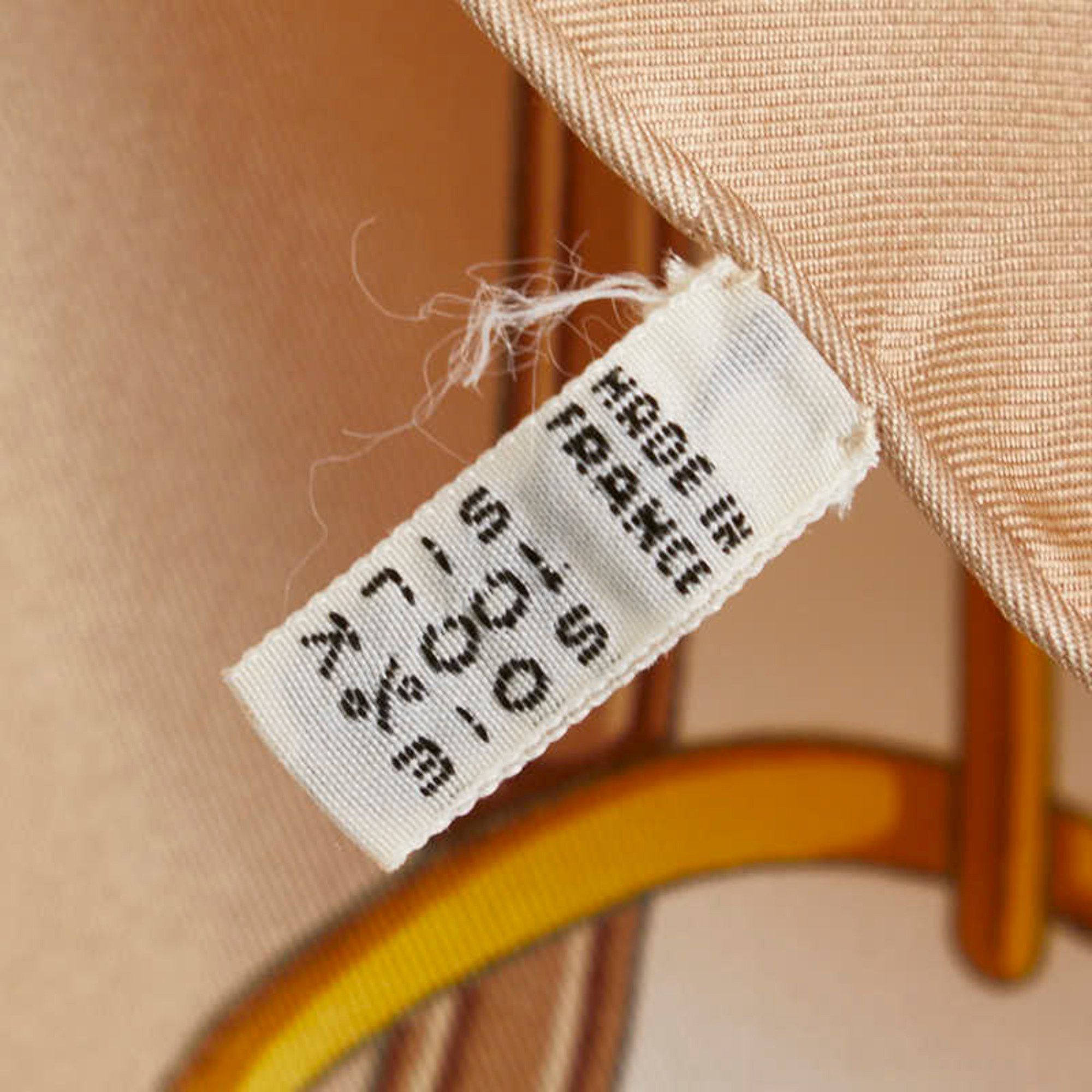 Celine Celine Horsebit Large Scarf, Beige Silk, Women's, CELINE Size ONE SIZE - 4 Thumbnail