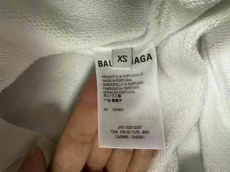 Balenciaga Balenciaga White Logo Hoodie XS - dmc Size US XS / EU 42 / 0 - 4 Thumbnail