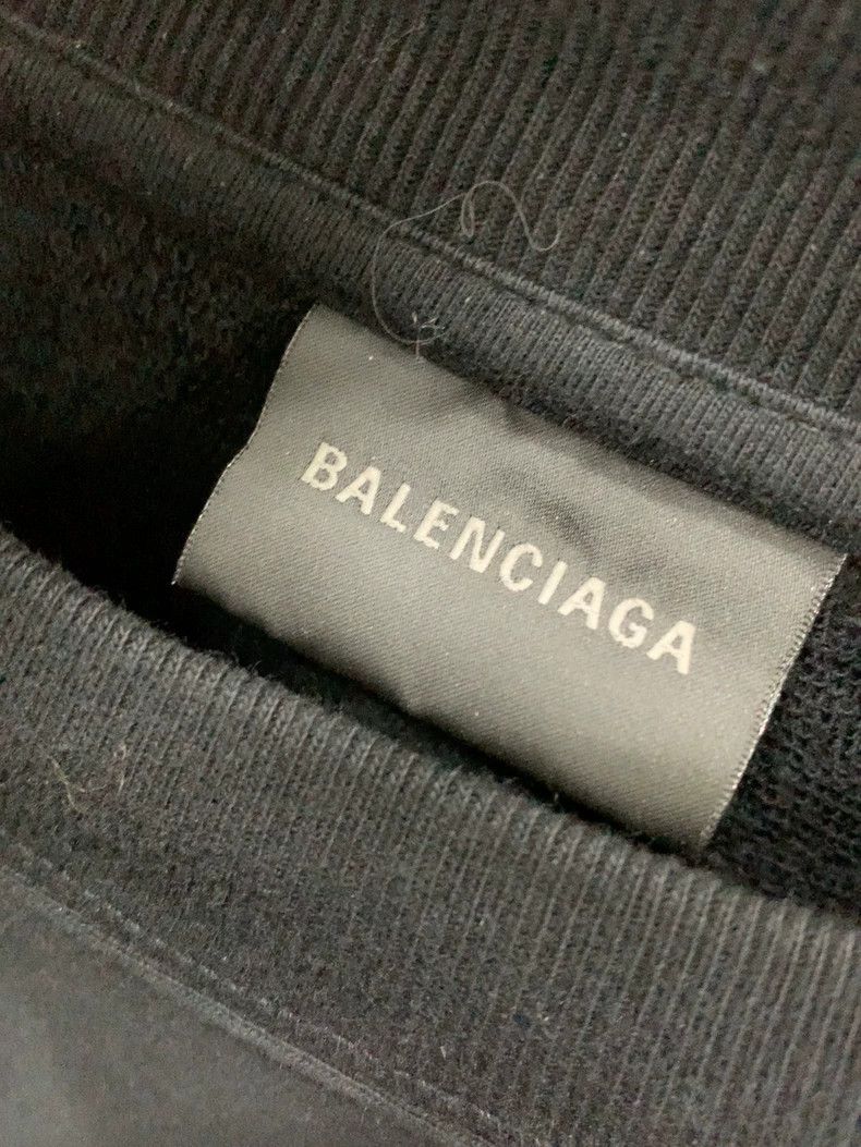 Balenciaga Balenciaga Black Logo Sweatshirt Size 2 - dmc Size US S / EU 44-46 / 1 - 2 Thumbnail