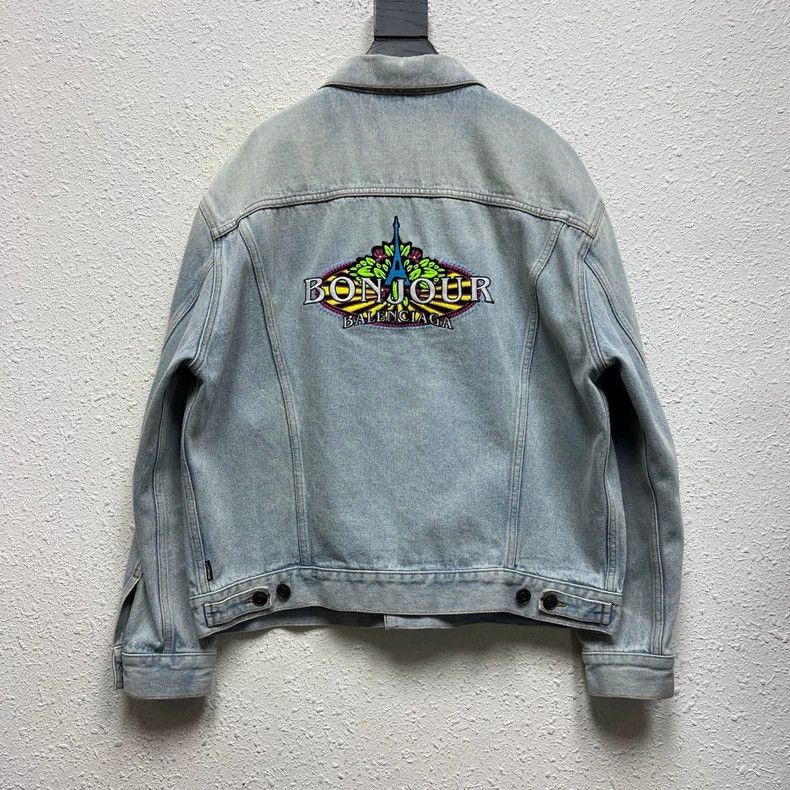 Balenciaga Balenciaga Washed Denim Jacket - dmc Size US XS / EU 42 / 0 - 2 Thumbnail