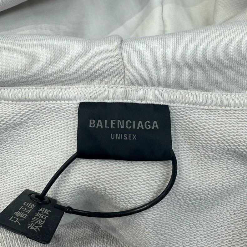 Balenciaga Balenciaga Stencil Type Destroyed Letter Hoodie - dmc Size US S / EU 44-46 / 1 - 4 Thumbnail