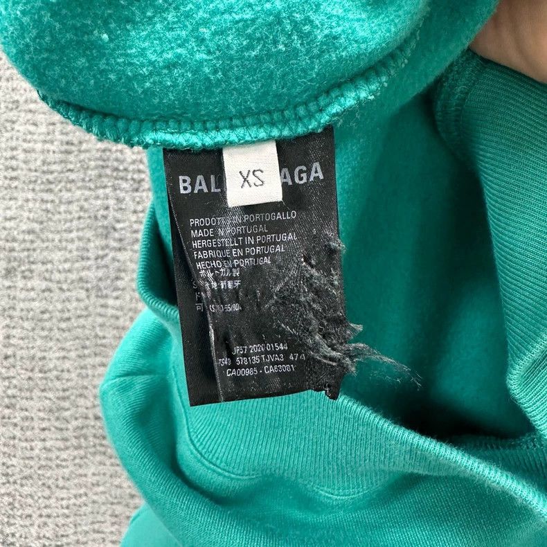 Balenciaga Balenciaga Green Hoodie Sweatshirt XS - dmc Size US XS / EU 42 / 0 - 3 Thumbnail