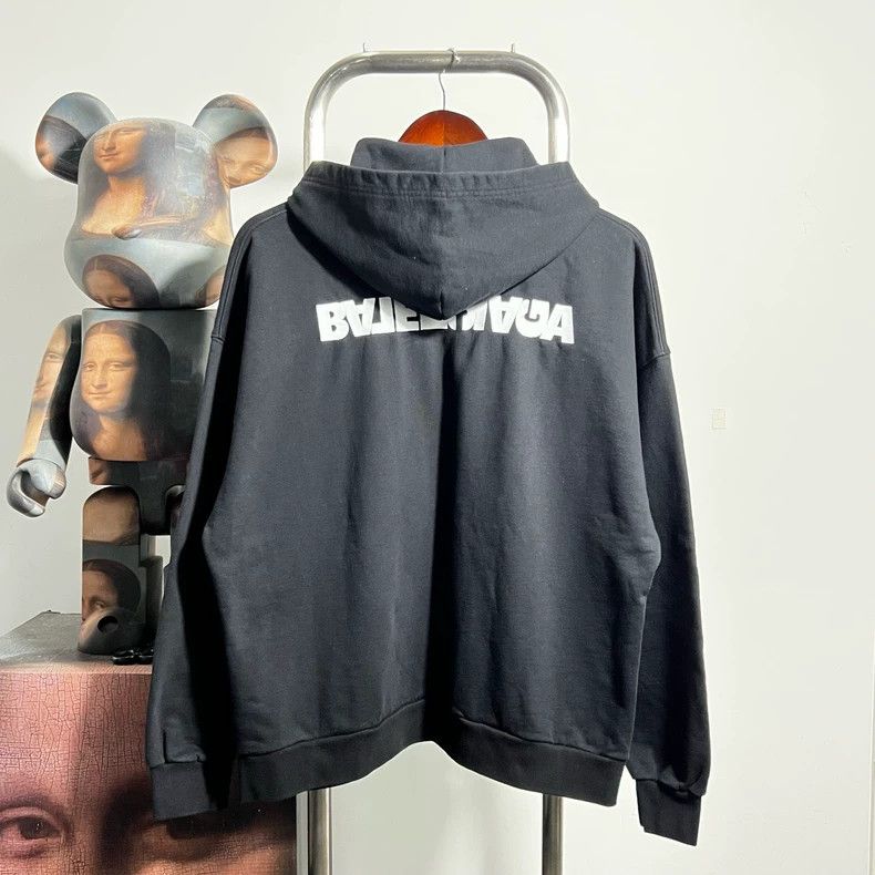 Balenciaga Balenciaga Inverted Logo Zip Jacket - dmc Size US XS / EU 42 / 0 - 2 Thumbnail