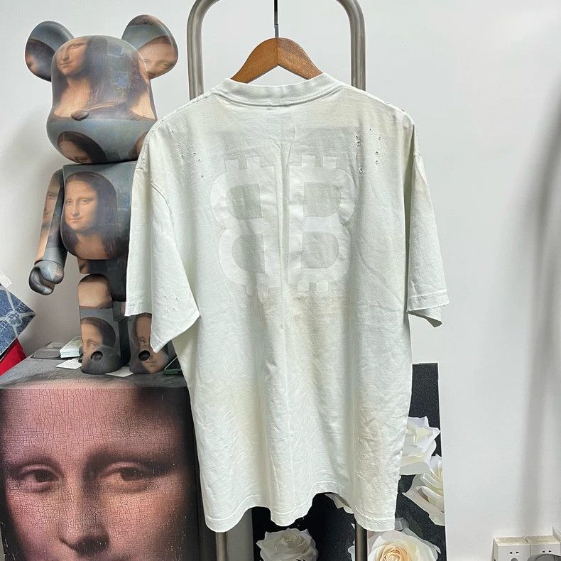 Balenciaga Balenciaga Bitcoin Short Sleeve Tee - dmc Size US M / EU 48-50 / 2 - 2 Thumbnail