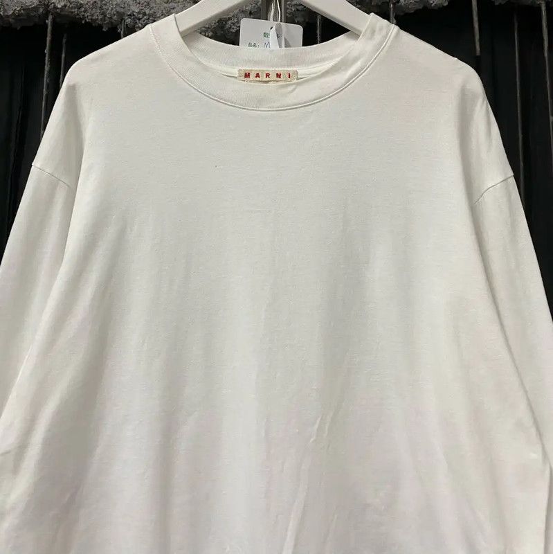 Marni Marni Long Sleeve White Cotton Shirt 0089 Size ONE SIZE - 3 Thumbnail