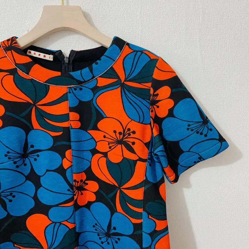 Marni Marni Summer Multi-Color Dress for Women 0089 Size M / US 6-8 / IT 42-44 - 3 Thumbnail