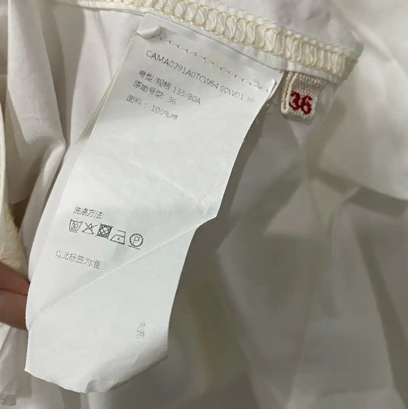 Marni Long Sleeve White Cotton Shirt 0089
