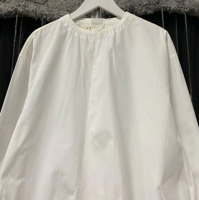Marni Long Sleeve White Cotton Shirt 0089