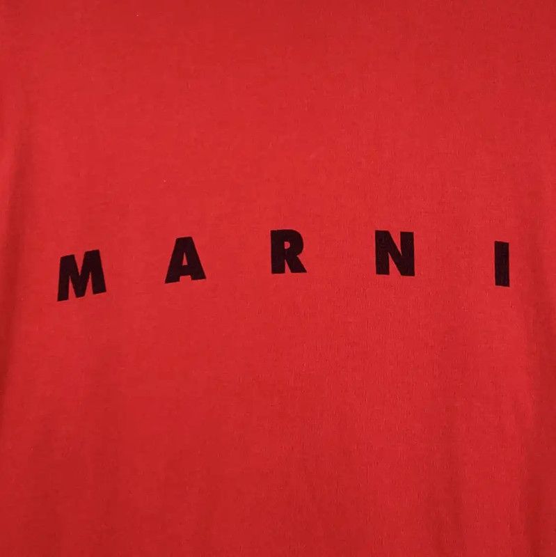 Marni Marni Red Cotton T-Shirt for Women 0089 Size M / US 6-8 / IT 42-44 - 4 Thumbnail