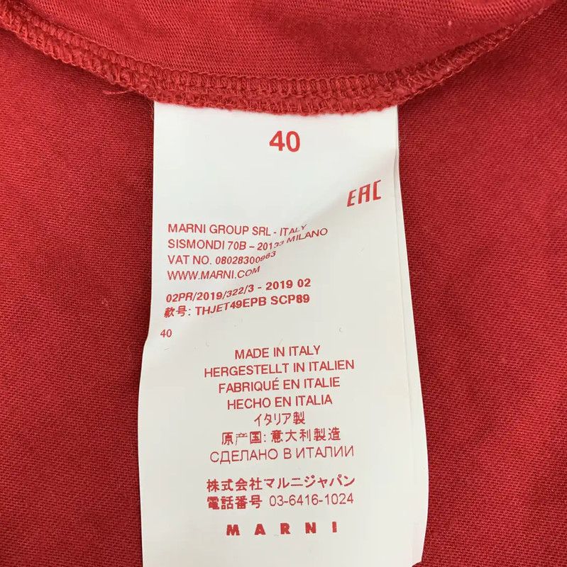 Marni Marni Red Cotton T-Shirt for Women 0089 Size M / US 6-8 / IT 42-44 - 7 Thumbnail