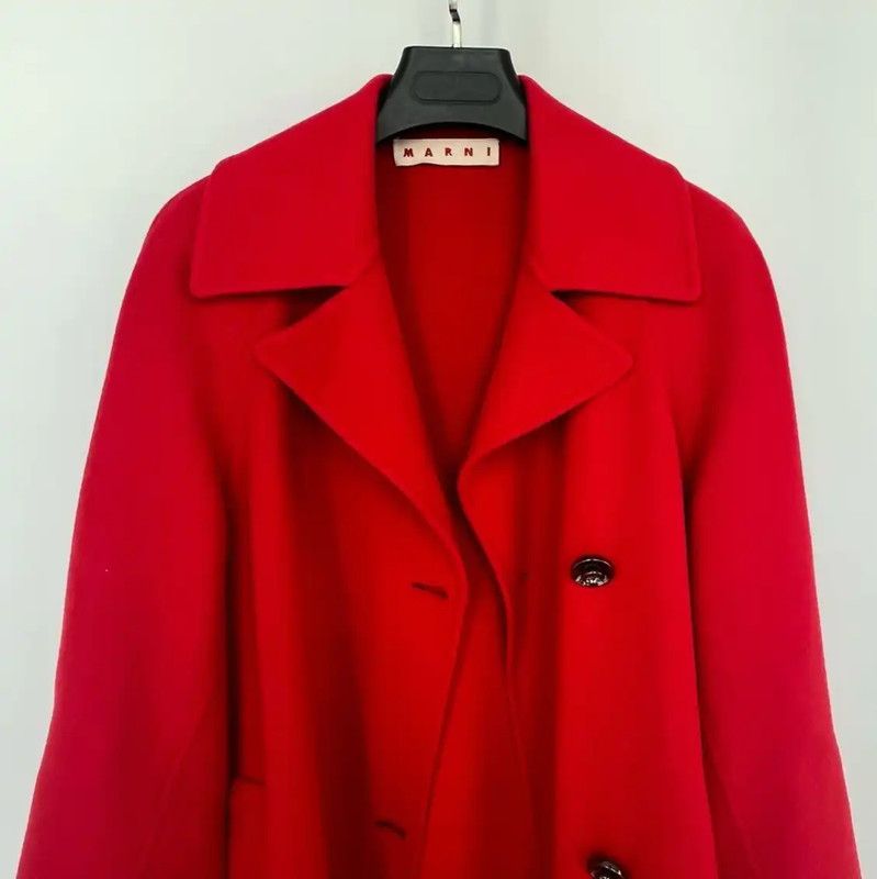 Marni Marni Red Women's Coat in Size XS 0089 Size XS / US 0-2 / IT 36-38 - 5 Thumbnail