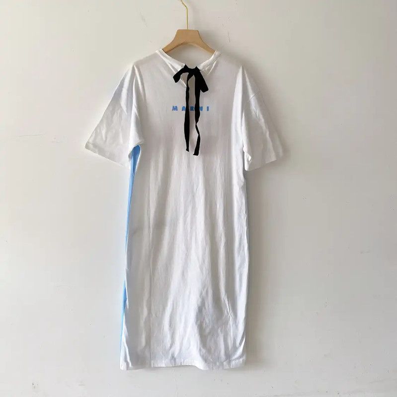 Marni Marni Colorful Graphic Cotton Dress for Women 0089 Size M / US 6-8 / IT 42-44 - 2 Thumbnail