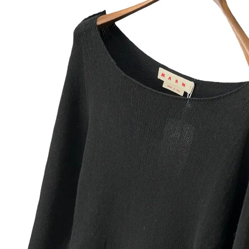 Marni Marni Black Cashmere Long Sleeve Dress 0089 Size S / US 4 / IT 40 - 5 Thumbnail