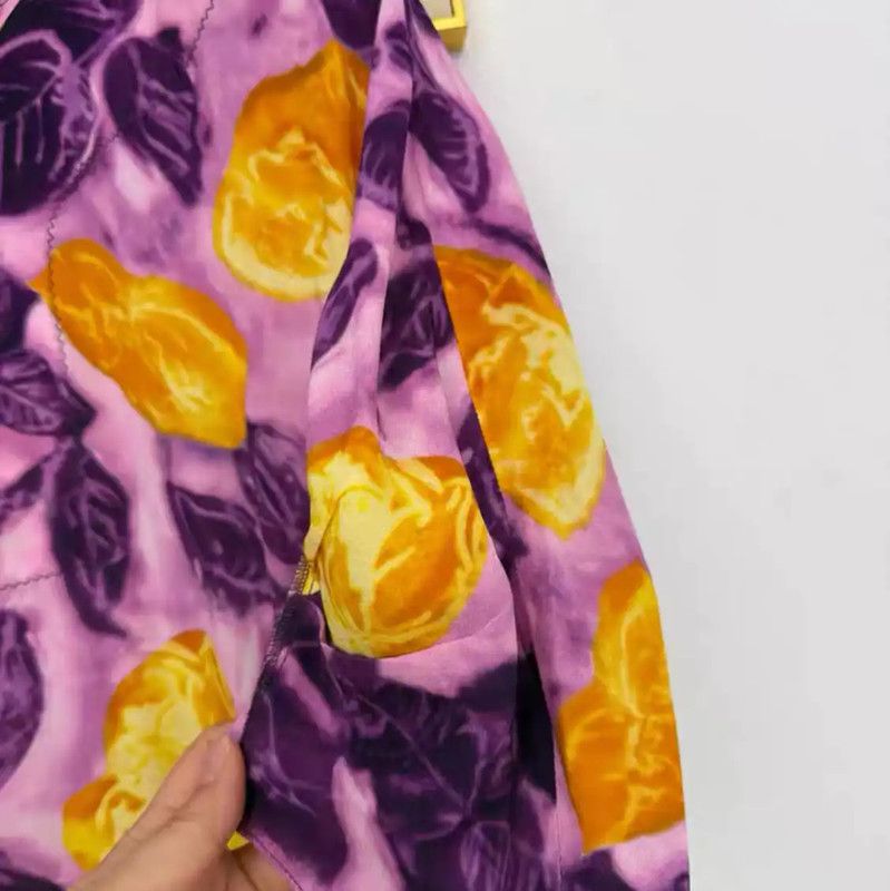 Marni Marni Purple Floral Print Midi Dress 0089 Size S / US 4 / IT 40 - 5 Thumbnail