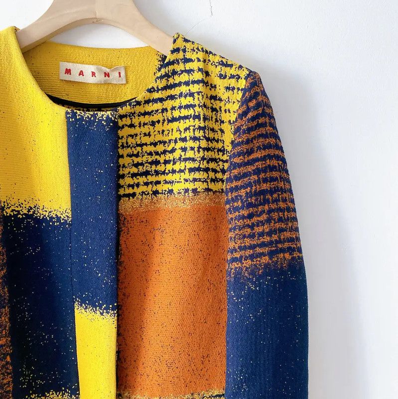Marni Marni Colorful Long Coat for Women 0089 Size M / US 6-8 / IT 42-44 - 4 Thumbnail
