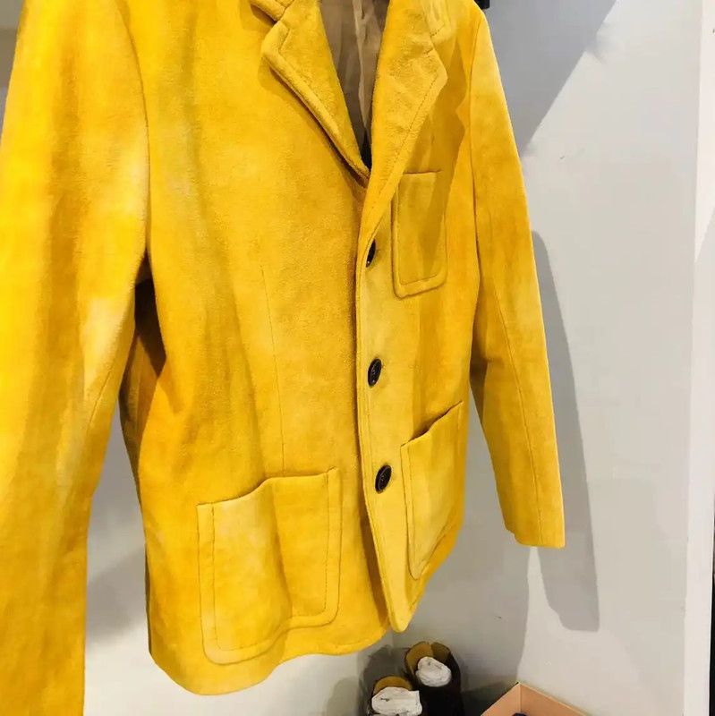 Marni Marni Yellow Shearling Women's Cardigan 0089 Size XS / US 0-2 / IT 36-38 - 5 Thumbnail