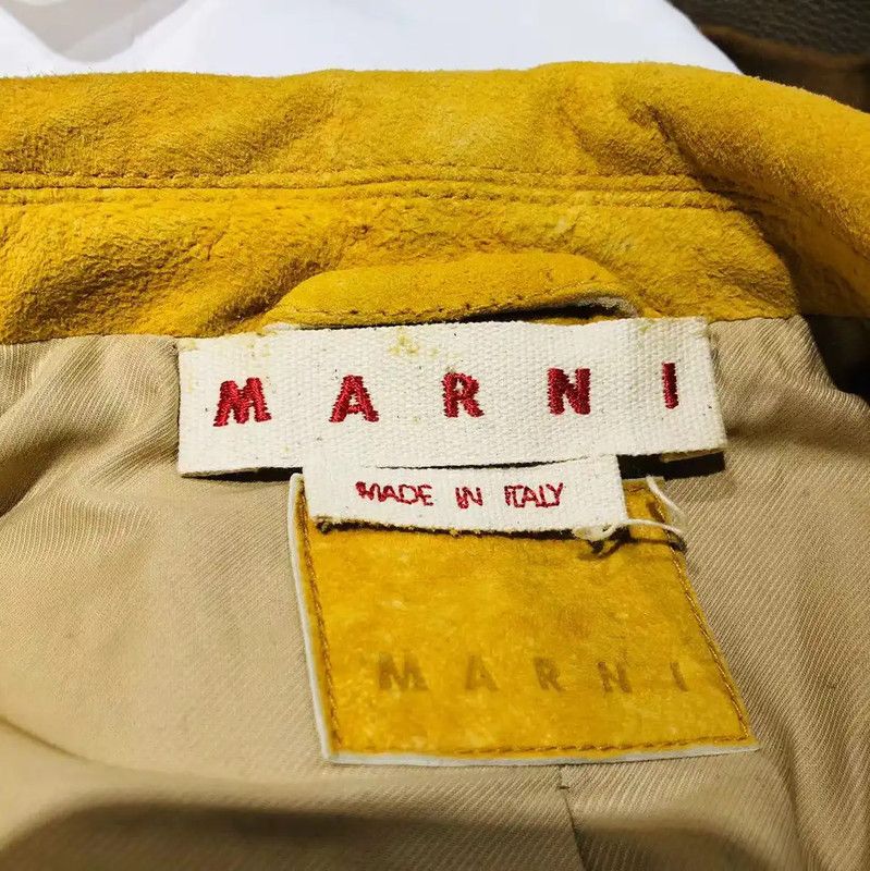 Marni Marni Yellow Shearling Women's Cardigan 0089 Size XS / US 0-2 / IT 36-38 - 7 Thumbnail