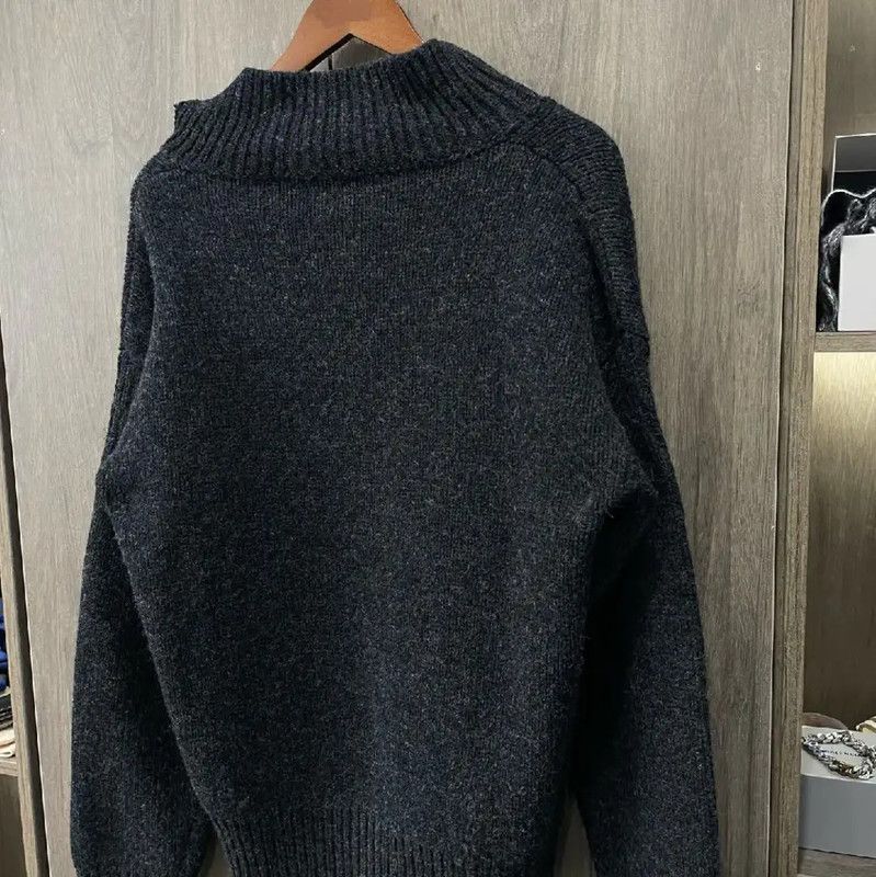 Marni Marni Black Leather Pullover Sweater 0089 Size XS / US 0-2 / IT 36-38 - 4 Thumbnail