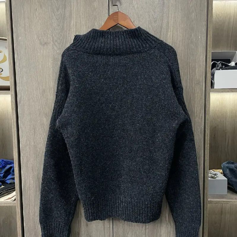 Marni Marni Black Leather Pullover Sweater 0089 Size XS / US 0-2 / IT 36-38 - 2 Thumbnail