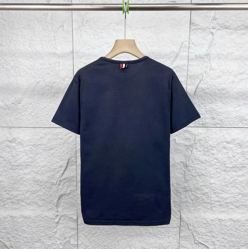 Thom Browne Thom Browne Navy Cotton Women's T-Shirt 0089 Size ONE SIZE - 2 Thumbnail