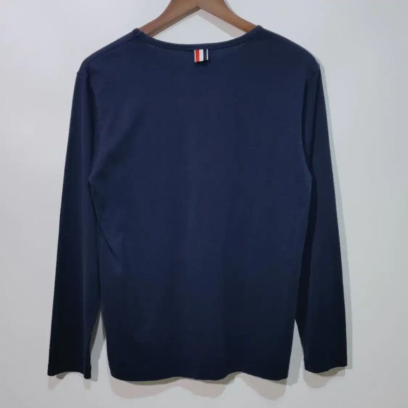 Thom Browne Thom Browne Women's Navy Cotton Sweatshirt 0089 Size M / US 6-8 / IT 42-44 - 2 Thumbnail