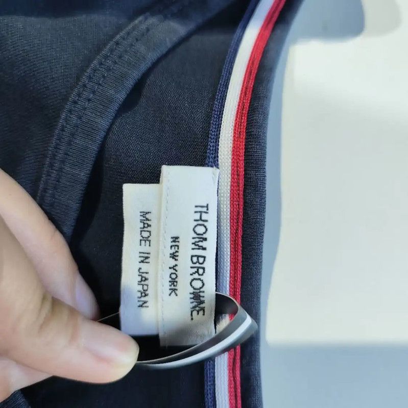 Thom Browne Thom Browne Women's Navy Cotton Sweatshirt 0089 Size M / US 6-8 / IT 42-44 - 3 Thumbnail