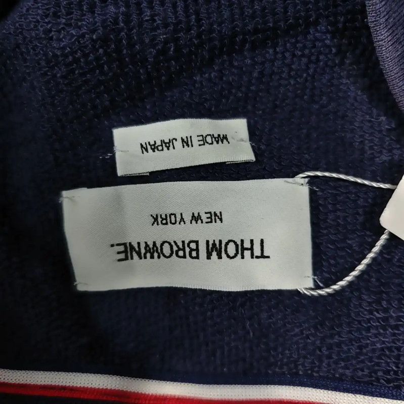Thom Browne Thom Browne Navy Cotton Women's Casual Pants 0089 Size 27" / US 4 / IT 40 - 3 Thumbnail
