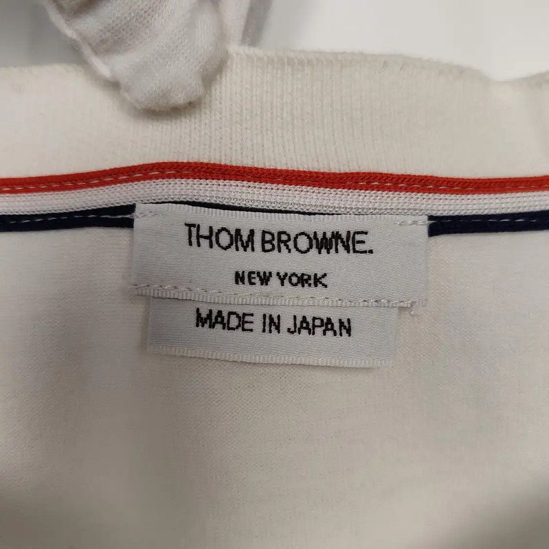 Thom Browne Thom Browne White Cotton T-Shirt for Women 0089 Size M / US 6-8 / IT 42-44 - 3 Thumbnail