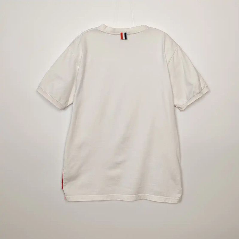 Thom Browne Thom Browne White Cotton T-Shirt for Women 0089 Size M / US 6-8 / IT 42-44 - 2 Thumbnail