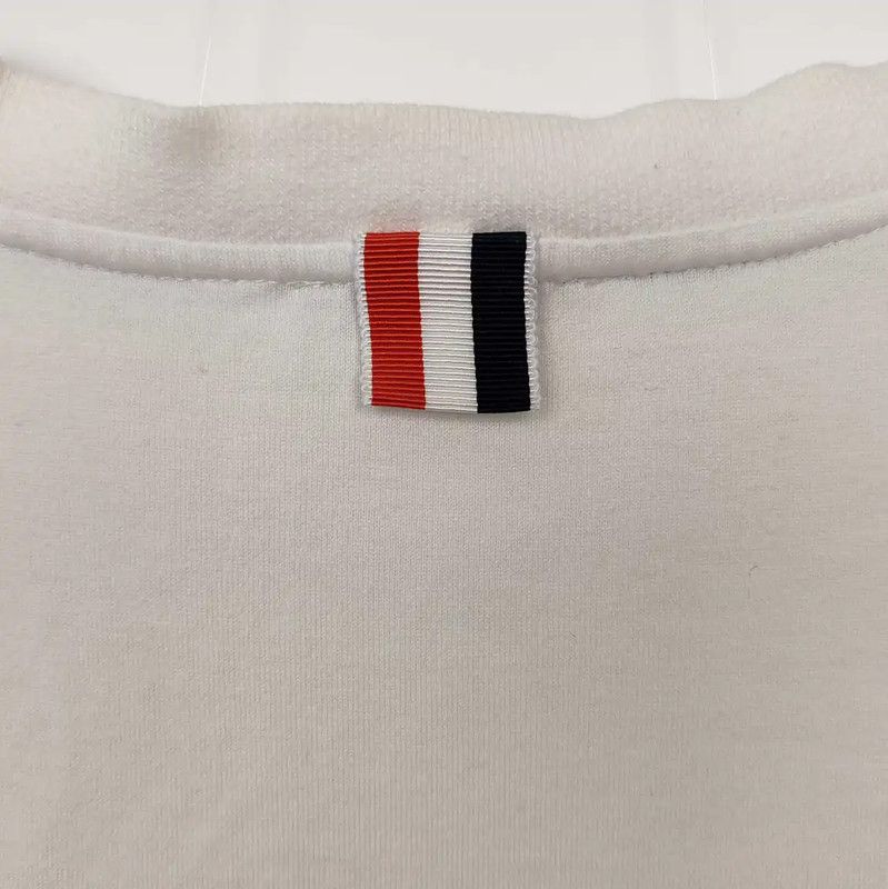 Thom Browne Thom Browne White Cotton T-Shirt for Women 0089 Size M / US 6-8 / IT 42-44 - 4 Thumbnail