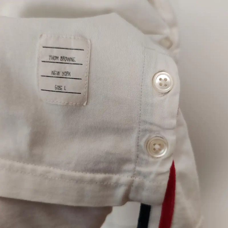 Thom Browne Thom Browne White Cotton T-Shirt for Women 0089 Size M / US 6-8 / IT 42-44 - 5 Thumbnail