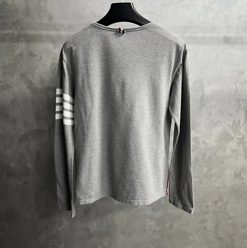 Thom Browne Thom Browne Women's Gray Cotton Sweatshirt 0089 Size S / US 4 / IT 40 - 5 Thumbnail