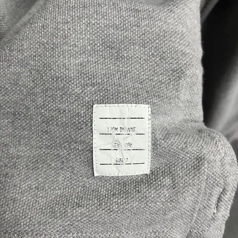 Thom Browne Thom Browne Women's Gray Cotton Sweatshirt 0089 Size S / US 4 / IT 40 - 3 Thumbnail
