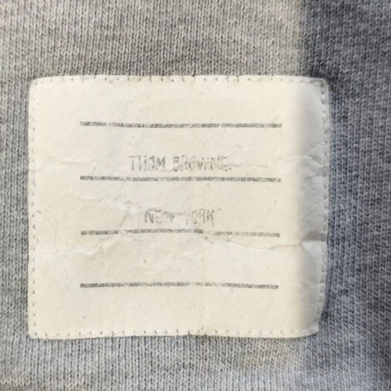 Thom Browne Thom Browne Gray Cotton Casual Pants 0089 Size 23" - 3 Thumbnail