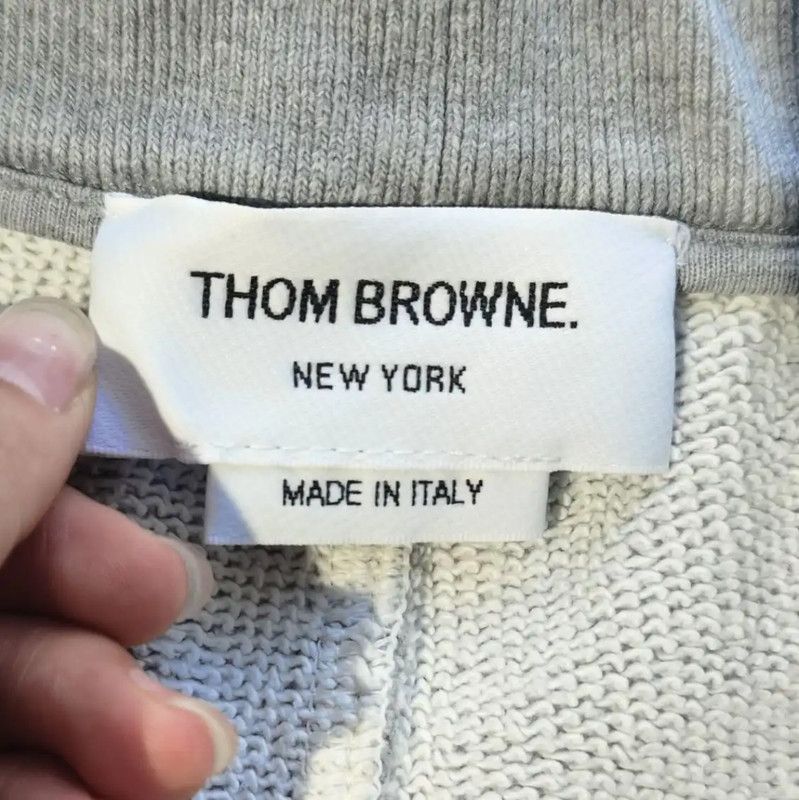 Thom Browne Thom Browne Gray Cotton Casual Pants 0089 Size 23" - 4 Thumbnail