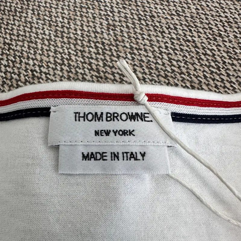 Thom Browne Thom Browne White Cotton Women's T-Shirt 0089 Size S / US 4 / IT 40 - 3 Thumbnail