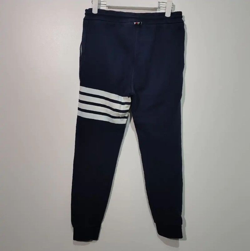 Thom Browne Thom Browne Navy Cotton Casual Pants for Women 0089 Size 25" / US 0 / IT 36 - 2 Thumbnail
