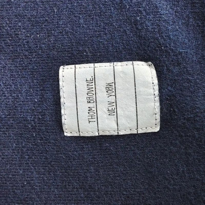Thom Browne Thom Browne Navy Cotton Casual Pants for Women 0089 Size 25" / US 0 / IT 36 - 4 Thumbnail