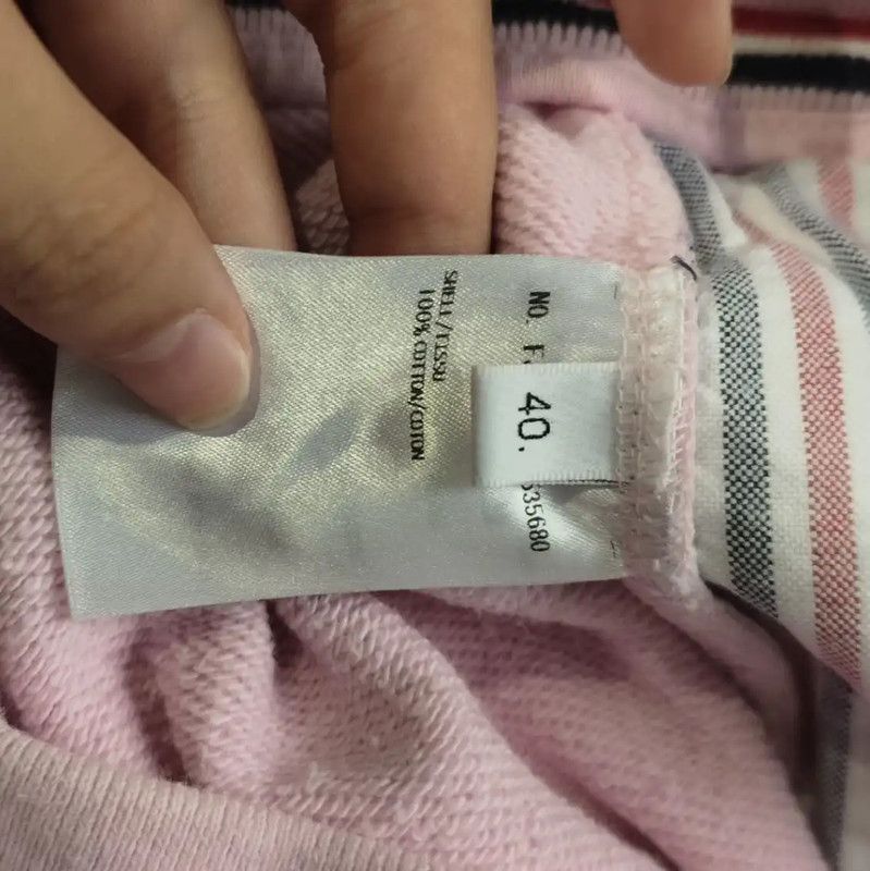 Thom Browne Thom Browne Pink Cotton Women's Casual Pants 0089 Size 24" / US 00 / IT 34 - 5 Thumbnail