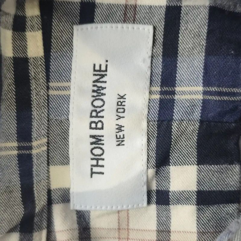 Thom Browne Thom Browne Blue Cotton Women's Shirt 0089 Size XL / US 12-14 / IT 48-50 - 4 Thumbnail