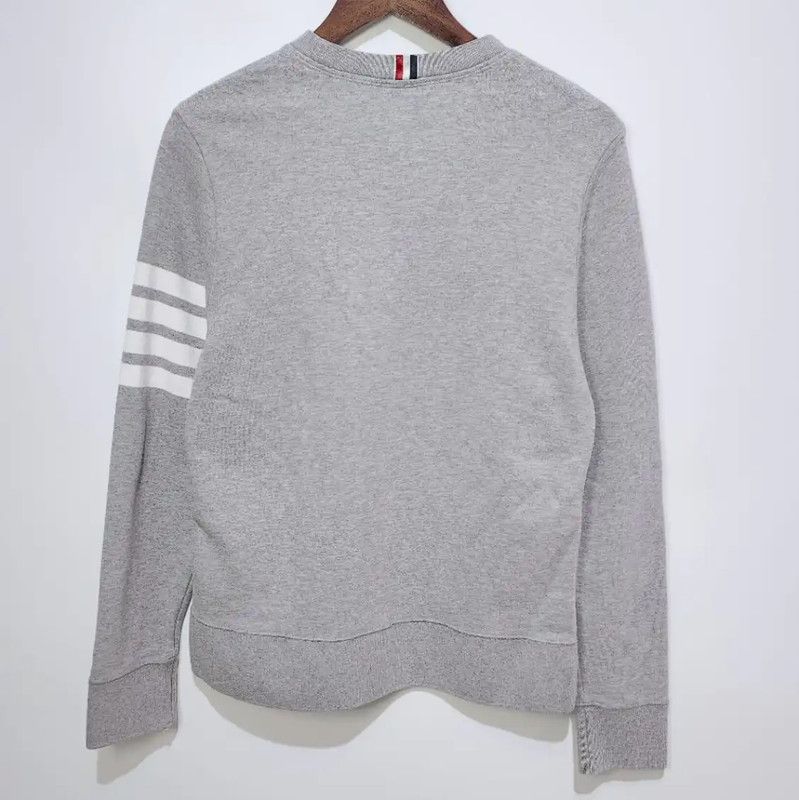 Thom Browne Thom Browne Gray Women's Cotton Sweatshirt 0089 Size XL / US 12-14 / IT 48-50 - 2 Thumbnail