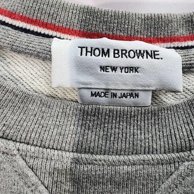 Thom Browne Thom Browne Gray Women's Cotton Sweatshirt 0089 Size XL / US 12-14 / IT 48-50 - 4 Thumbnail